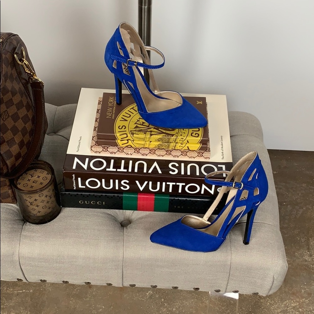 Charlotte Russe Blue Suede Shoes